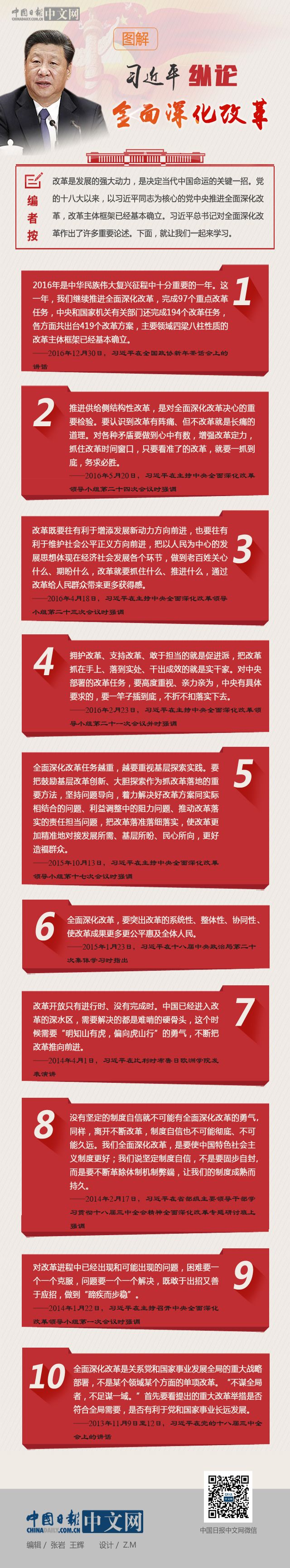 图解习近平纵论全面深化改革