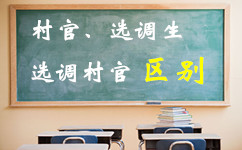 山东选调村官考试和选调生、村官考试有何区别